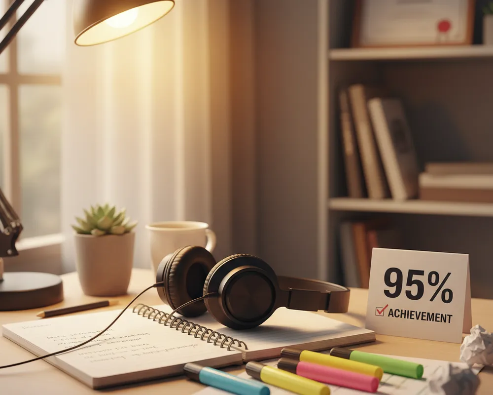 Person working on laptop in cafe.